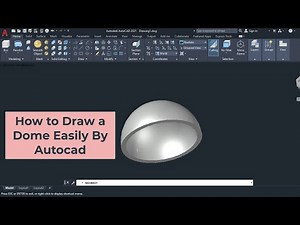 Autocad Practice 10 for Beginners draw a Dome 3D