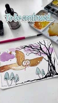 Watercolor owl