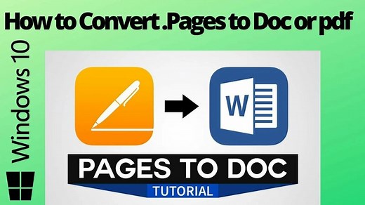 How to open .pages file on windows 10 | convert .pages to .docx