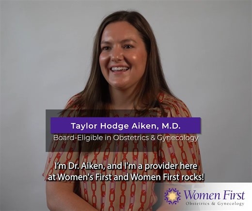 In this clip, Taylor H. Aiken, M.D., expresses her joy in serving at Women First. 🌺✨ Her passion for women's health shines through, and it's evident that she's making a positive impact every day. | Women First