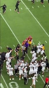 USC Oregon Fight after Dirty Hit on Dante Moore