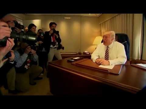 Inside Air Force One with President Donald Trump