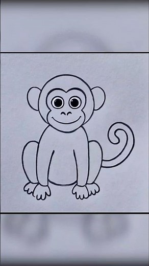 How to Draw a Monkey | Easy Step-by-Step Drawing Tutorial for Beginners