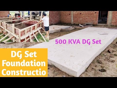 DG Set Foundation Construction II Concrete Pad for DG Set II Foundation for Generator Set