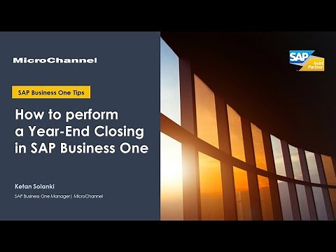 How To Perform A Year-End Closing In SAP Business One