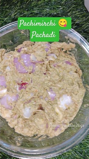 mouth watering pachimirchi pachadi