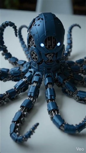 Giant Mechanical Octopus 🐙⚙️ | Viral Tech Short #shorts