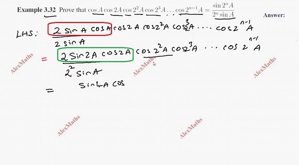 TN Class 11 Maths | Example 3.32 Trigonometry Chapter 3 | TN New Syllabus | AlexMaths