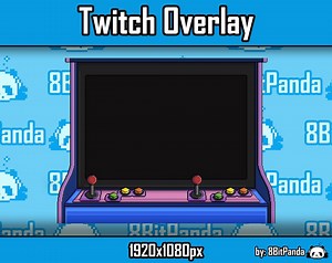 Retro Arcade Machine Twitch Overlay - Etsy UK
