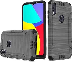 HRWireless Compatible for Alcatel Lumos DALN5023, Alcatel Axel 5004R CaseSeries with Premium Original Minimalistic Design for Shock Absorption, Accidental Drops, Scratches, Heavy Duty Cover(Grey)