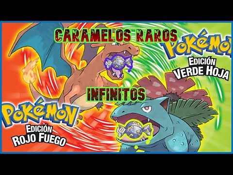 CARAMELOS RAROS INFINITOS EN POKÉMON ROJO FUEGO Y VERDE HOJA!!