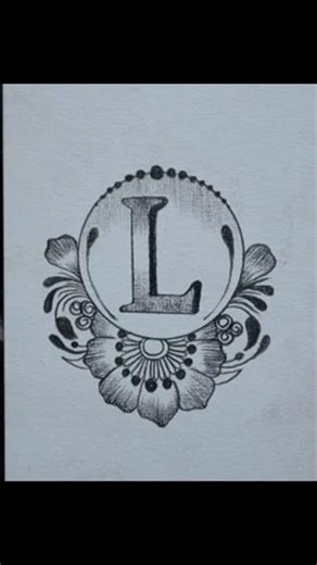 Alphabet drawing Letter L