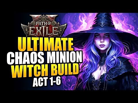 Path of Exile 2 Best Witch Leveling Build - Act 1-6 FAST With Chaos and Minion Lich