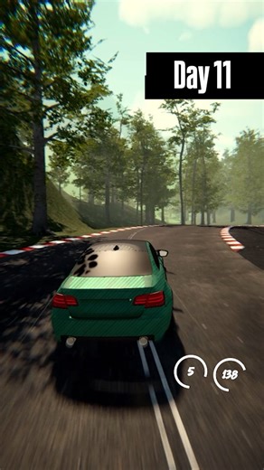 Just A Car Game on Instagram: "Day 11 of making a car game fully controlled by the community ✨️ . Today I worked on camera effects, a bit of the map, and shaders. I like the outcome of it, I'll also talk about the AI racers in the next video 🫡 . #reels #cars #games"