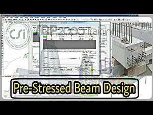 Design of prestressed beam #sap2000