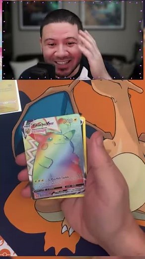 Pokemon TCG Vivid Voltage RAINBOW PIKACHU VMAX Secret Rare Pull!