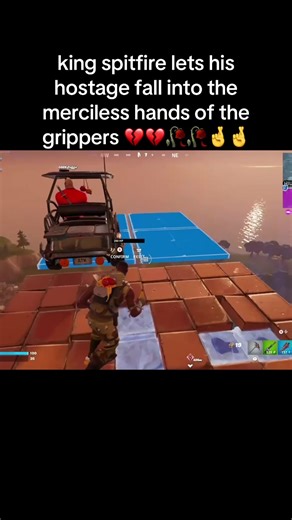 Funny Fortnite Clip: King Spitfire's Hostage Dilemma