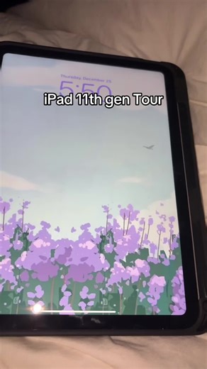 iPad 11th Gen Tour: Stylish Lavender Case & Keyboard