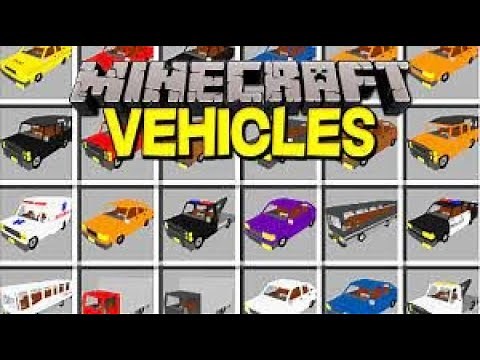 Minecraft Vehicles mod for java edition on aternos server #minecraftmods #aternosminecraftmod