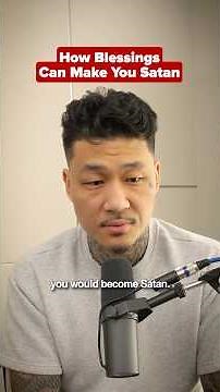 Satan was completely blessed yet still rebelled against God. Don't let that become yourself.