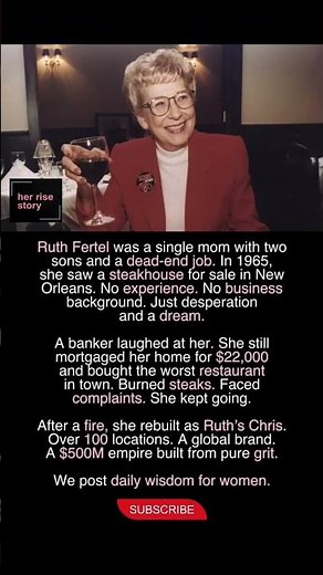 from single mom to $500m empire: the ruth's chris story