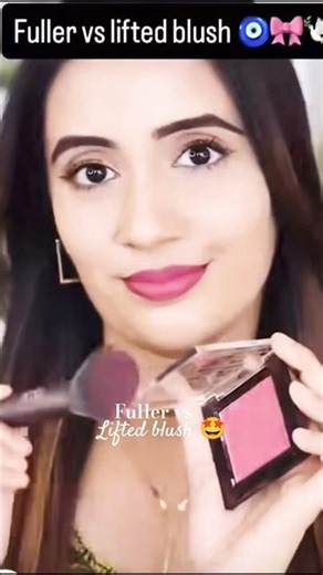 fuller vs lifted blush hack 🤩 #youtubeviral #makeup #lipsticktutorial #nonfollowers #makeuptutorial