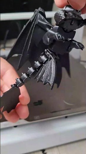 toothless with foldable wings #3dprinting #bambu #howtotrainyourdragon #toothless