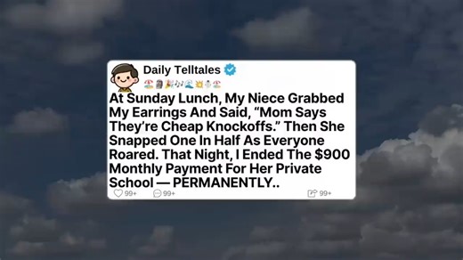 At Sunday Lunch, My Niece Grabbed My Earrings And Said, “Mom Says They’re Cheap Knockoffs | Reddit Real Life Stories