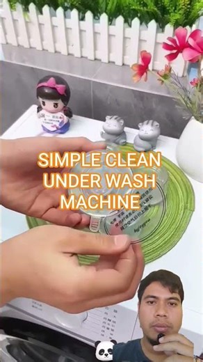 Simple Clean Under Washing Machine Using This Tool #cleanunderwashmachine #trendinhshorts #fyp