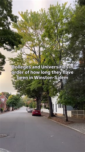 Welcome back college students! Let’s take a look at colleges and universities in order of how long they have been in Winston-Salem: @salemcollege - 1772 @wssu1892 - 1892 @carolina_univ - 1945 @wfuniversity - 1956 @forsythtechcc - 1960 @uncsa - 1965 | The Go-To Winston-Salem