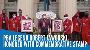 Basketball legend Robert “Sonny” Jaworski became the first personality to be featured in Philippine Postal Corporation honored in SALAMAT: Pagpupugay sa mga Alamat commemorative series. READ: https://sports.inquirer.net/439096/pba-legend-robert-jaworski-honored-with-commemorative-stamp | Inquirer Sports