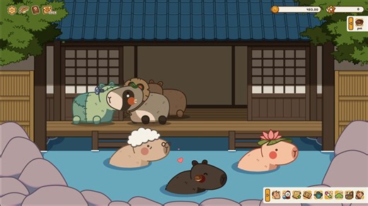 Take a rest and enjoy with capyabaras At Capyon Onsen ♨️🐾 Manage a peaceful onsen made just for fluffy capybaras. Help them unwind in warm baths, decorate and customize your onsen however you like, and then sit back and enjoy the calm vibes while your capybara guests soak in peace 🛁💤 Steam Store Page : https://store.steampowered.com/app/4128180/Capyon_Onsen/ #indiegames #indiegame #Cozygames | Capyon Onsen