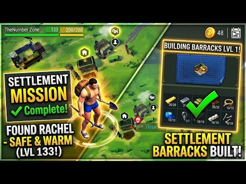 SETTLEMENT MISSION COMPLETE! ✅ Found Rachel & Built Barracks