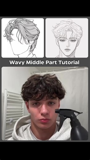 Wavy Middle Part Hairstyle Tutorial for a Fresh Look