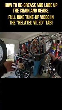 How To De Grease And Lube Up Bike Chain And Gears #shorts