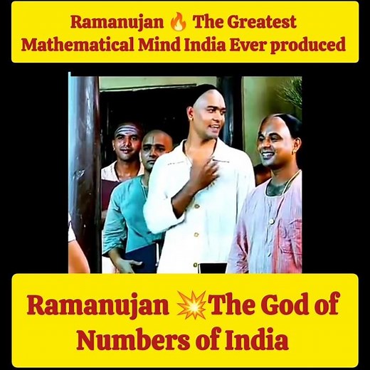 Ramanujan 🔥 The Greatest Mathematical Mind India Ever produced 🔥🔥💯💯💯💯💥❣️