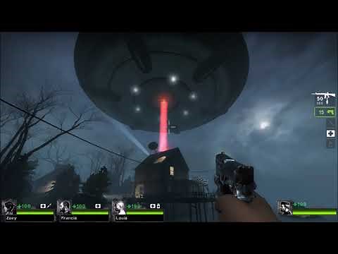 Left 4 Dead 2 - Left 4 Invasion: Outer Space! Secrets and Alternate Endings