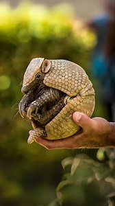 Armadillo 🦔 Rolls Into a Ball for Survival! #armadillo #creatures #cuteanimals #adorable #animalsofinstagram | 1 Minute Animals