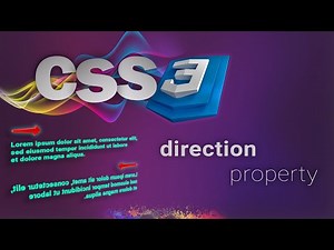 CSS for beginners 60: direction property