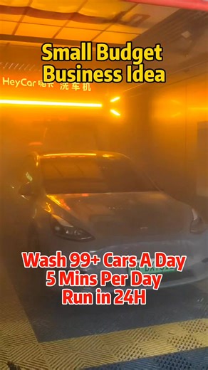 touchless car washer, 5 mins per car, no hurt car paint #carwash #carcleaning #autodetailing #heycar #carrental #autogrooming | Heycar Automatic Car Wash Machine