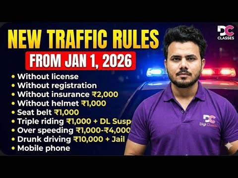 2026 Se Badal Gaye Traffic Rules | New Challan List | Big Update | New Traffic Rules | New Year 2026
