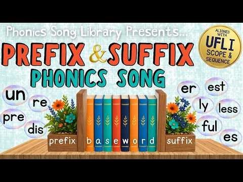 🎵 The Prefix & Suffix Song (Learn Affixes FAST!) | Science of Reading | Aligned with UFLI