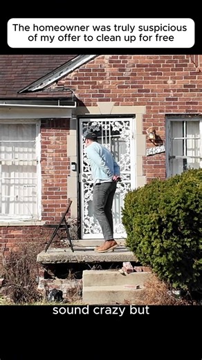 The homeowner was quite skeptical when they heard me offer to mow the lawn for free, and I tried to explain it to them.😅 #cleantok #community #cleanup #happyday365 #clean