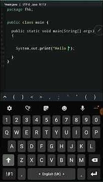 Create Hello World app in Java #Shorts