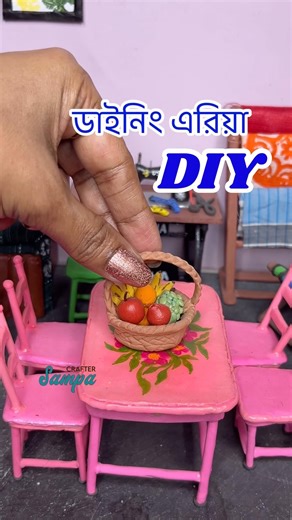 easy and simple clay art || miniature craft idea for dollhouse #shorts #ytshorts #explore #trending