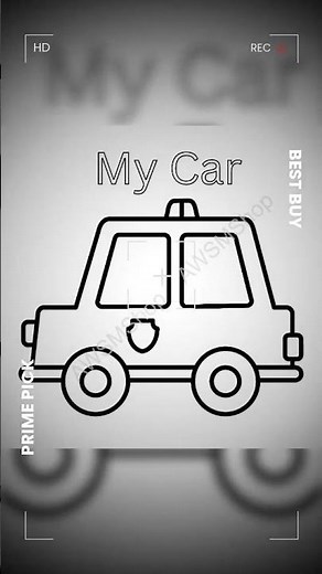 Car Coloring Page – Simple Printable for Kids