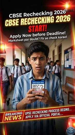 CBSE Rechecking 2026 🔍 Full Process Step-by-Step