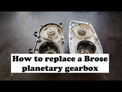 How to replace the planetary gearbox Brose motor