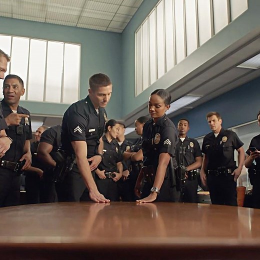 Bradford and Harper dust off the challenge coins! (The end cracks me up…) | #TheRookie