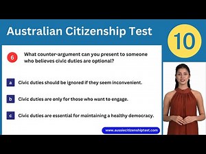 Australian Citizenship Free Practice Test 2025 Edition #10 | #australiancitizenshiptest #australia